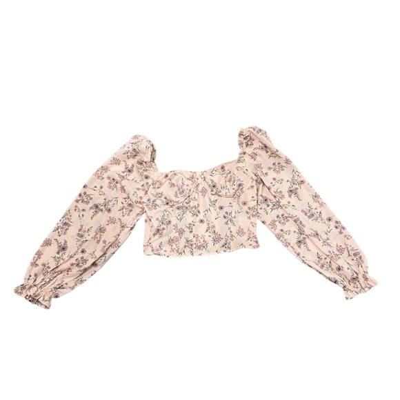 ASTR the Label Floral Sweetheart Neckline Puff Sleeve Corset Blouse – Size Small - Picture 6 of 13